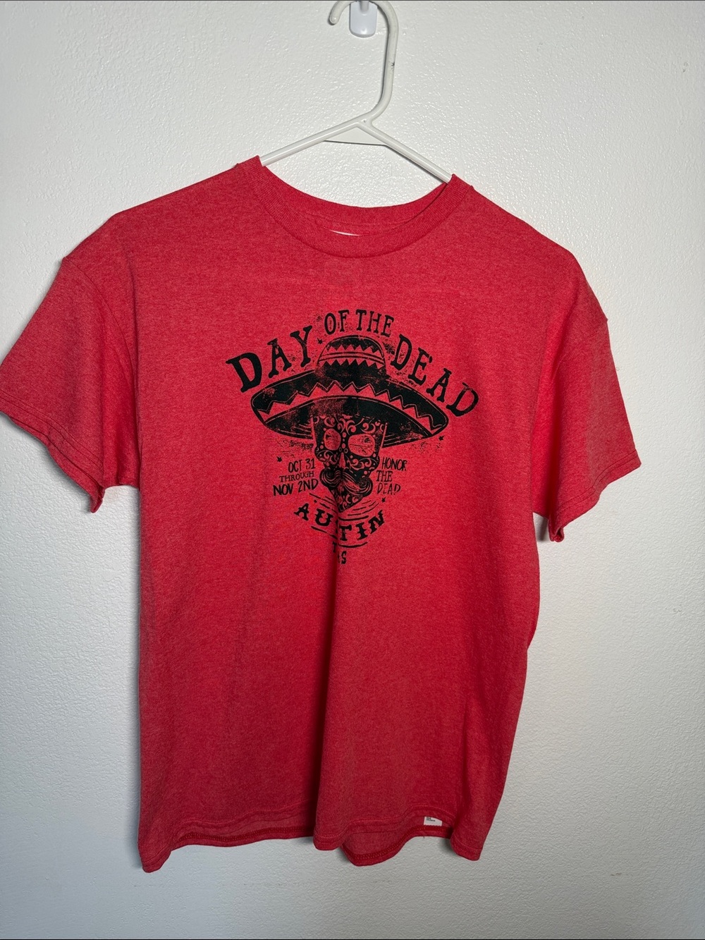 Austin, TX Red Day of the Dead Graphic Tee
